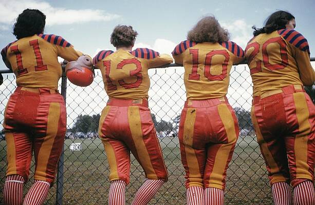 Wall Art featuring the photograph Womens Football by Michael Ochs Archives