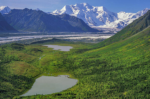 North America Wall Art featuring the digital art Wrangell Mountains, Elias Np by Heeb Photos