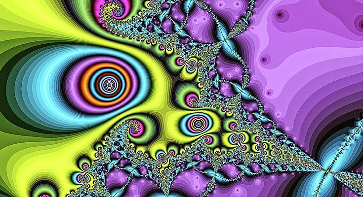 Geometric Wall Art featuring the digital art Yellow Abstract Pointer by Don Northup