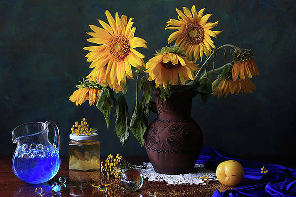 Wall Art featuring the photograph Yellow Flowers by Panga Natalie Ukraine