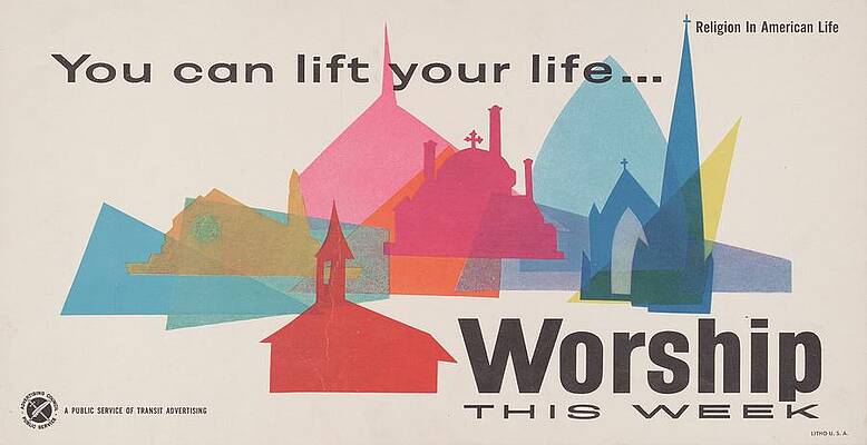 Religion Wall Art featuring the painting You Can Lift Your Life: Worship This Week by Anonymous