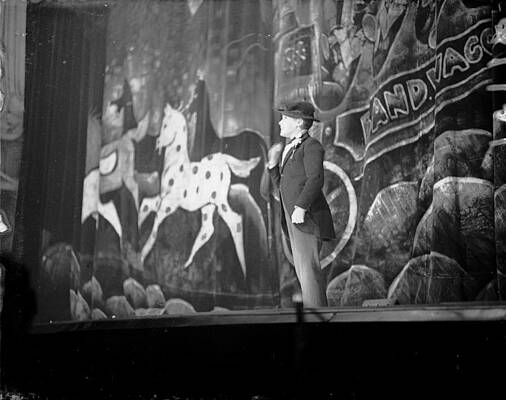 Wall Art featuring the photograph Young Comedian by London Express