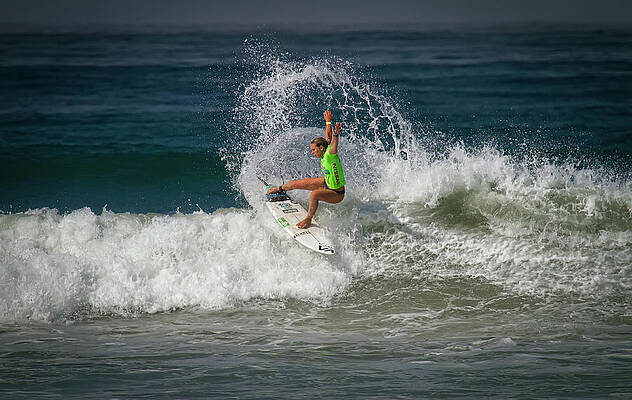 Wall Art featuring the photograph Zoe McDougall Surfer by Waterdancer