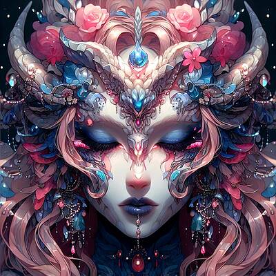 Fantasy Wall Art featuring the digital art Adorned by Colin Hardman