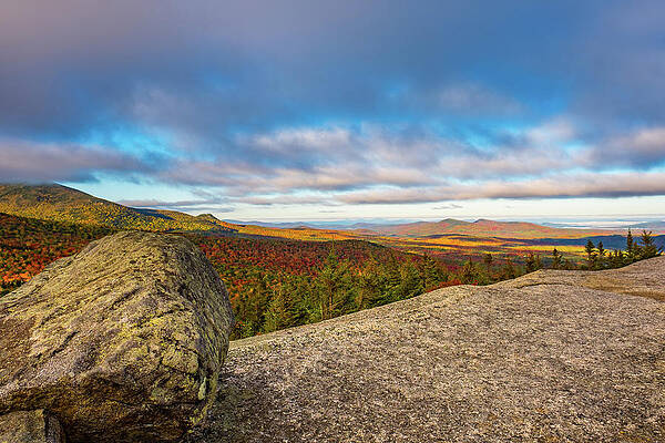 Cloud Wall Art featuring the photograph Autumn Erratic, Middle Sugarloaf. #1 by Jeff Sinon