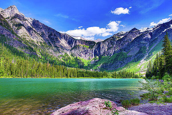 Wall Art featuring the photograph Avalanche Lake - Glacier National Park #1 by Adam Mateo Fierro
