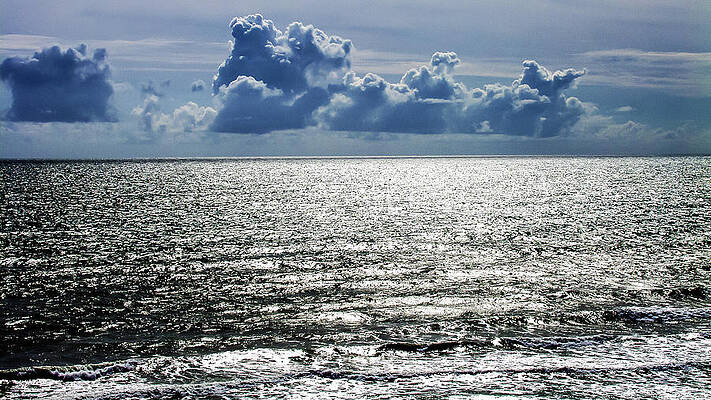 Sky Wall Art featuring the photograph Beautiful Ocean Clouds #1 by Louis Dallara