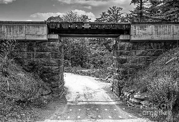 Addison County Photograph - Belden Falls Railroad Bridge In New Haven, Vermont #1 by Eric Killorin
