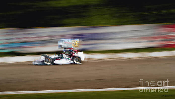 Wall Art featuring the photograph Bowley Scanlon Super Modified At Star Speedway June 1, 2024 #1 by Eric Killorin