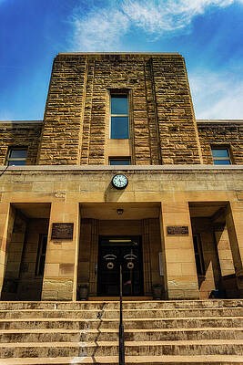 Wall Art featuring the photograph Calhoun County Courthouse Grantsville WV #1 by Jonny D