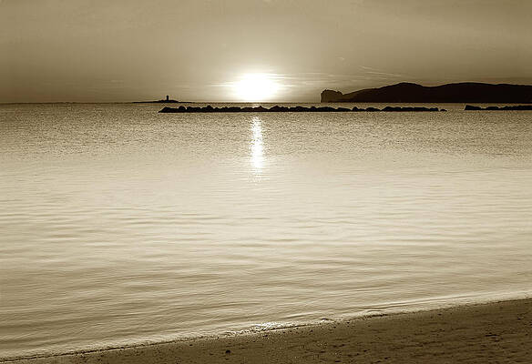 Landscape Wall Art featuring the photograph Calm Sunset #1 by Severija Kirilovaite