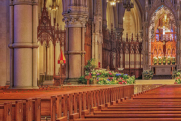 Wall Art featuring the photograph Cathedral Basilica Of The Sacred Heart Newark NJ #2 by Susan Candelario