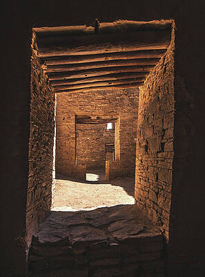 Scenery Photograph - Chaco Canyon T Door, New Mexico - Vertical #1 by Abbie Warnock