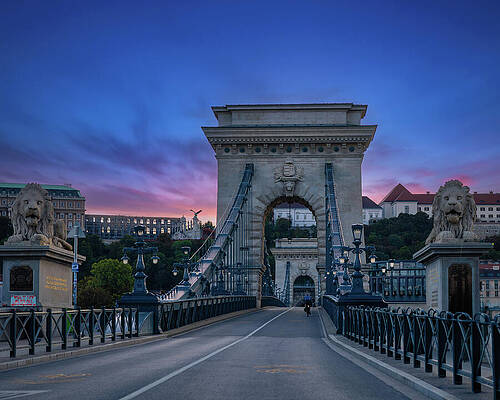 Architecture Photograph - Chain Bridge, Budapest #2 by Robert Niemeier