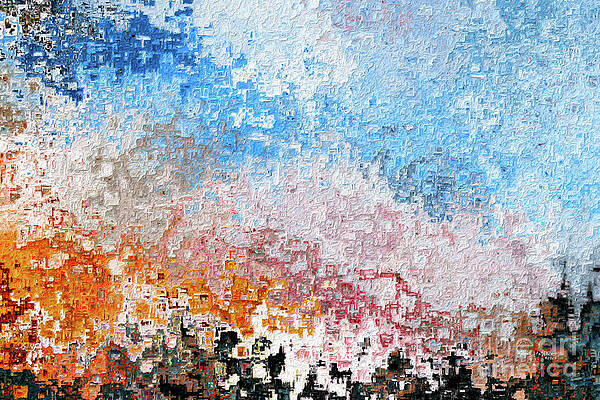 Wall Art featuring the painting 1 Chronicles 29 9. Celebrate Life. Abstract Christian Wall Art by Mark Lawrence
