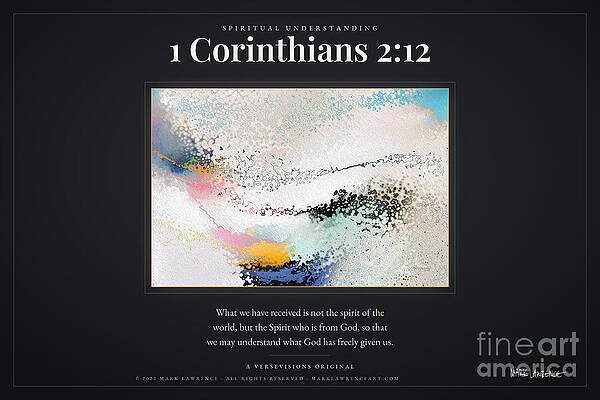 Abstract with Spiritual Quote Wall Art