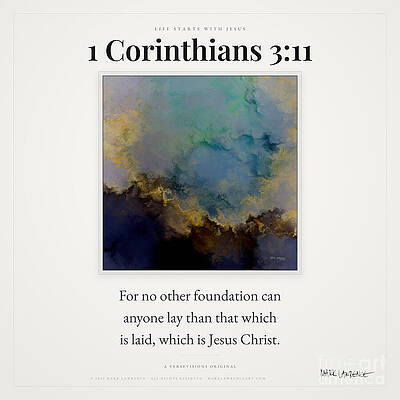 1 Corinthians 3:11 Cloudscape Wall Art