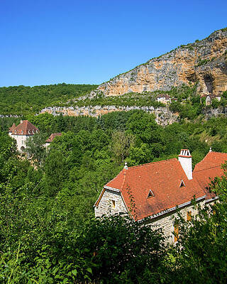 Charming Village with Red Roof Photograph