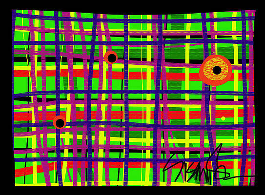 Wall Art featuring the digital art Eyes On The Grid #2 by Susan Fielder