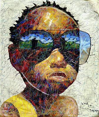 Wall Art featuring the painting G-Me 7 by Jimmy Malinga