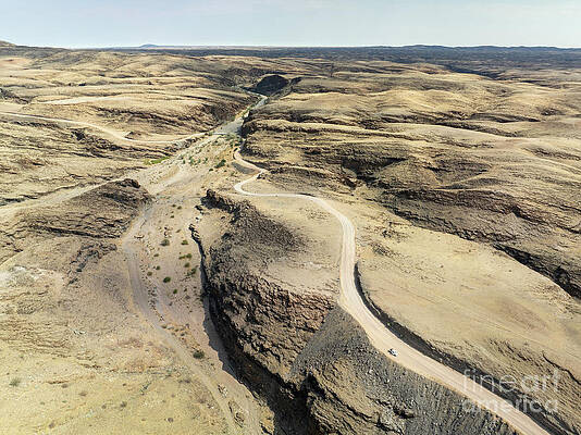 Landscape Photograph - Gaub River Canyon Viewed By Drone From The C14 Road To Walvis Ba #1 by Sami Sarkis Photography