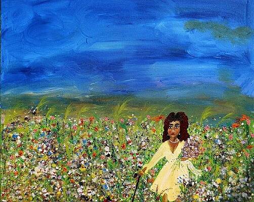 Woman Wall Art featuring the painting God's Grace by Stacey Torres