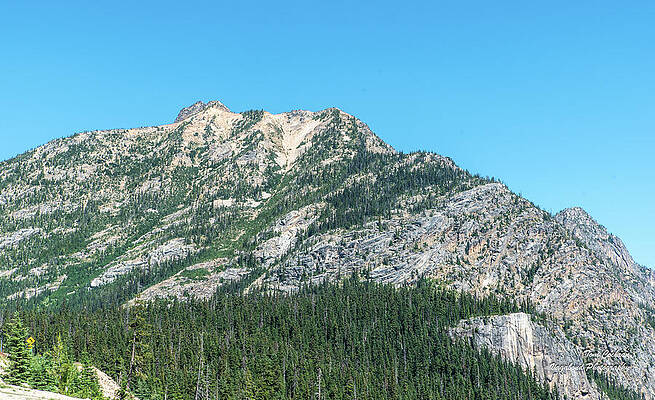 Washington Photograph - Hinkhouse Peak At Washington Pass by Tom Cochran