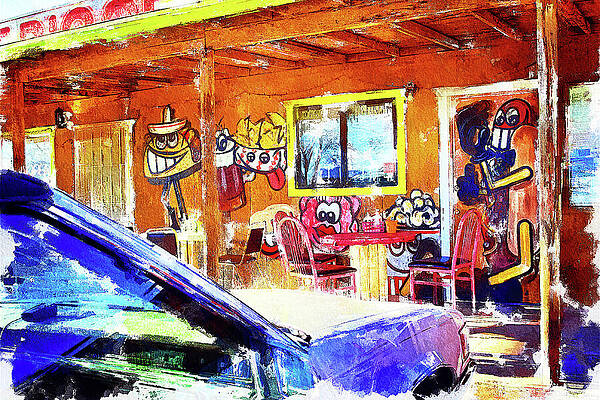 Wall Art featuring the mixed media Hot Diggety Dog #2 by Tatiana Travelways