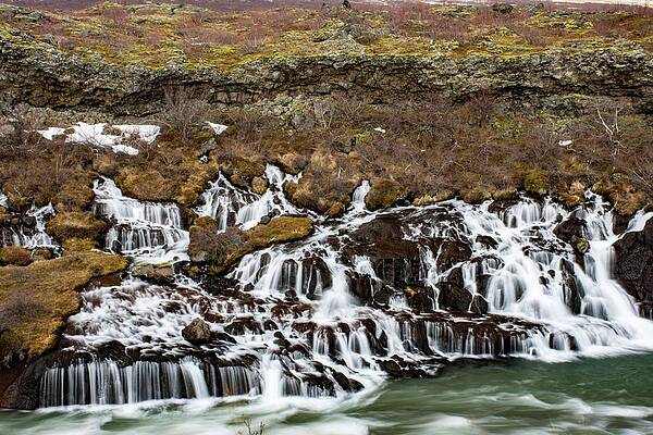 Wild Wall Art featuring the photograph Hraunfossar #1 by Robert Grac