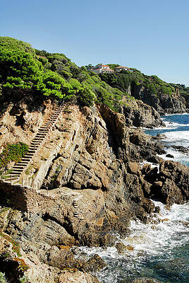 Hyeres,Giens,France,mediterranean sea,rocky coastline by Severija Kirilovaite