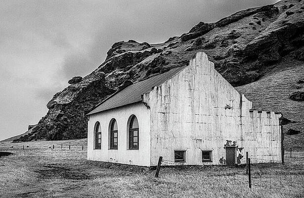 Wall Art featuring the photograph Icelandic Chapel #1 by Steven David Roberts