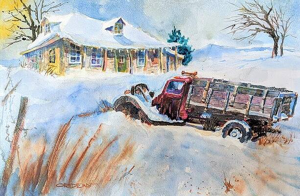 Nostalgia Painting - Joe's Old Stakebed #2 by Jackson Ordean