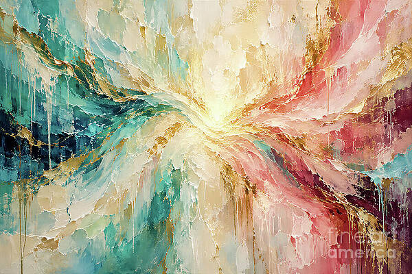 Colorful Abstract Swirl Wall Art