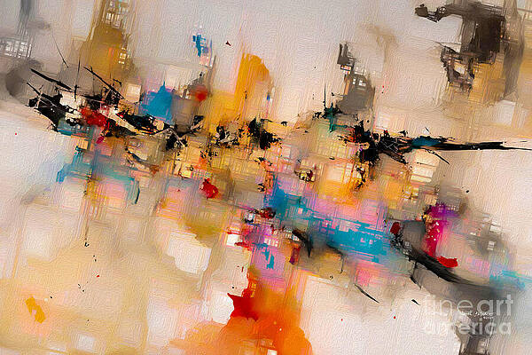 Wall Art featuring the painting 1 John 5 14-15. Confident Assurance. Abstract Christian Wall Art by Mark Lawrence
