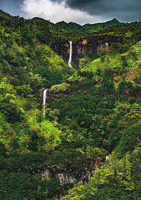 Paradise Photograph - Jungle Waterfall - Kauai, Hawaii #1 by Abbie Warnock