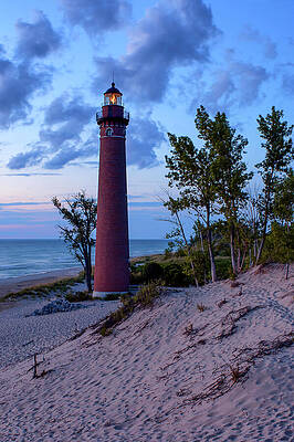 Summer Photograph - Little Point Sable Lighthouse #2 by Michael Collins