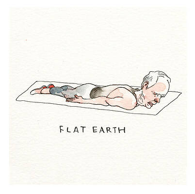 Yoga Wall Art featuring the painting Maga Yoga The Poses #1 by Barry Blitt