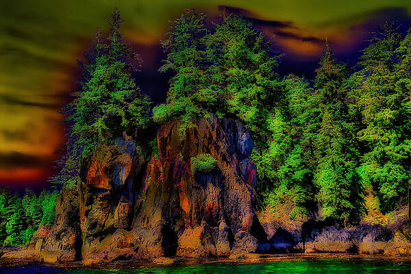 Summer Photograph - Majestic Rocks And Trees In Ucluelet, British Columbia #1 by Bruce Block