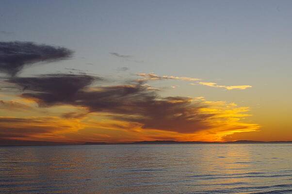 Wave Photograph - Marbella Sunset Across The Bay 2 #1 by Murray Croft