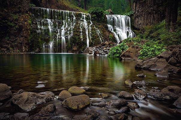 California Photograph - Middle McCloud Falls And Pool, California #1 by Abbie Warnock