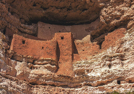 Wall Art featuring the photograph Montezuma Castle Cliff Dwelling, Arizona #1 by Abbie Warnock