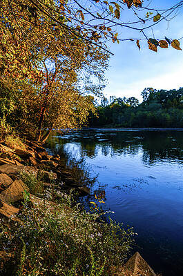 Winter Wall Art featuring the photograph Morgan Falls Park, Sandy Springs, Georgia #1 by Anthony Hightower