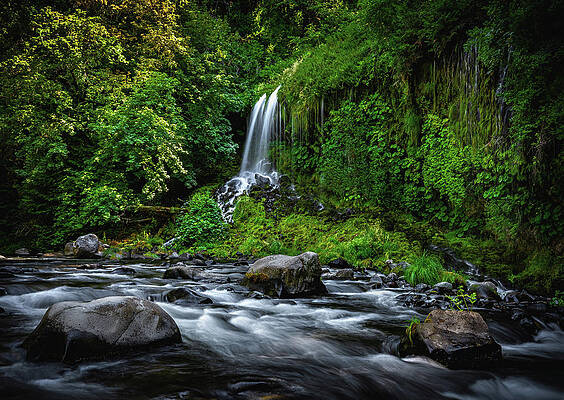 Moody Photograph - Mossbrae Falls Main Waterfall, California #1 by Abbie Warnock
