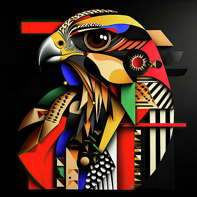 Digital Art - Falcon 1 by Gian Smith