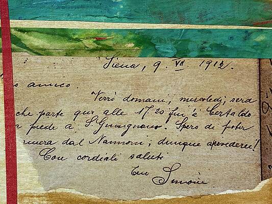 Collage Wall Art featuring the mixed media Mysterious Message #1 by Beth Hanson