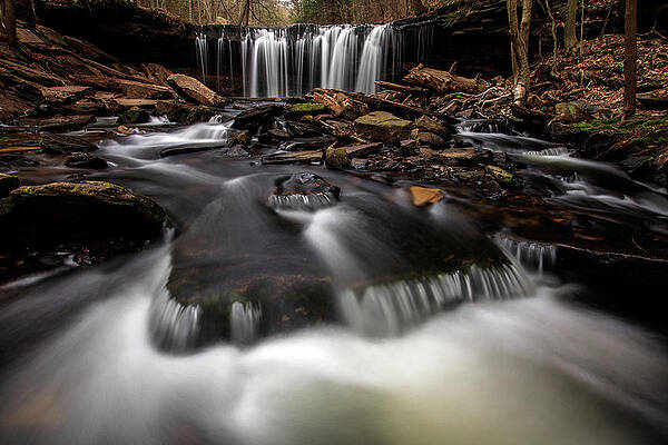 Large Wall Art featuring the photograph Oneida Falls #2 by Todd Wilkinson