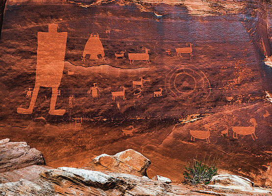 Alien Photograph - Owl Panel, Moab Utah #1 by Abbie Warnock