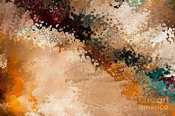 Anxious Painting - 1 Peter 5 7. Casting Cares. Modern Christian Wall Art, Anxiety Scripture by Mark Lawrence