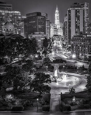 Pennsylvania Photograph - Philadelphia's Swann Memorial Fountain At Night #1 by Susan Candelario