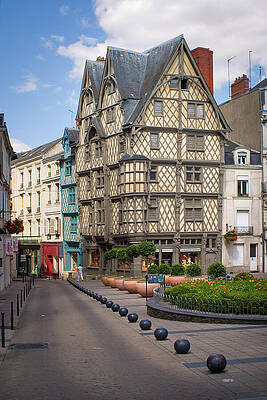 Charming Half-Timbered Building Photograph